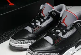 Hyperoad 2024 OG “Black Jordan 3 Cement” Air 0605